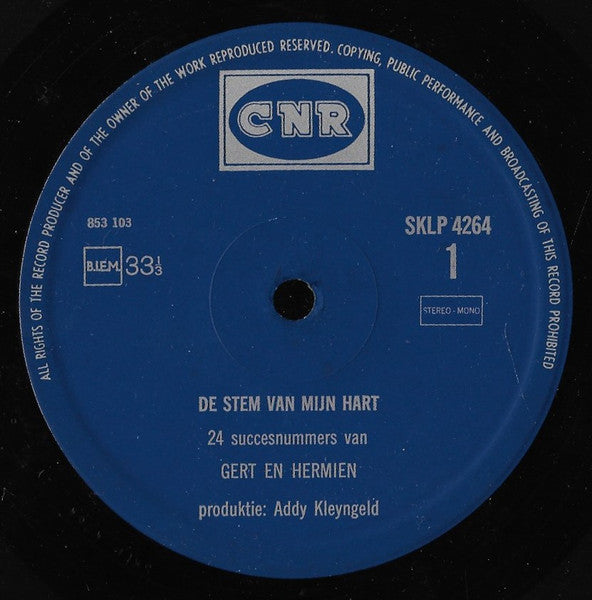 Gert En Hermien - De Stem Van Mijn Hart (LP) 43409 Vinyl LP Goede Staat