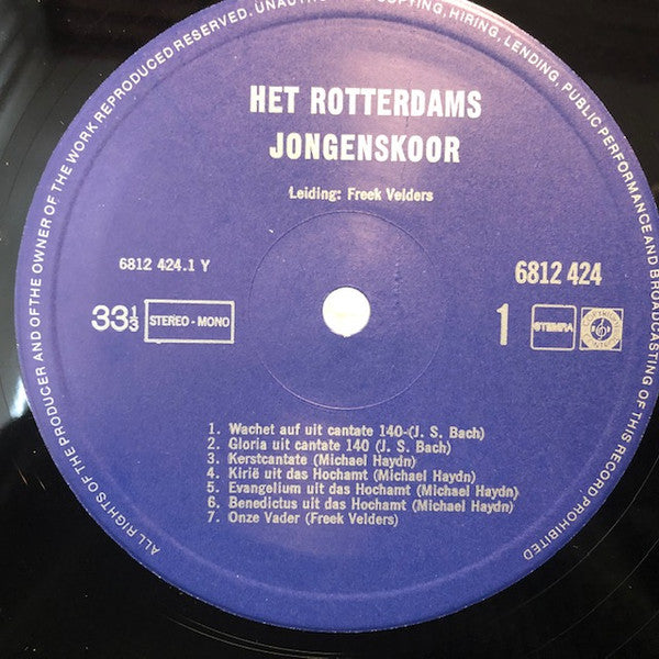 Rotterdams Jongenskoor - Het Rotterdams Jongenskoor (LP) 49197 Vinyl LP Goede Staat