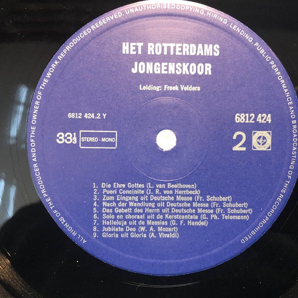 Rotterdams Jongenskoor - Het Rotterdams Jongenskoor (LP) 49197 Vinyl LP Goede Staat