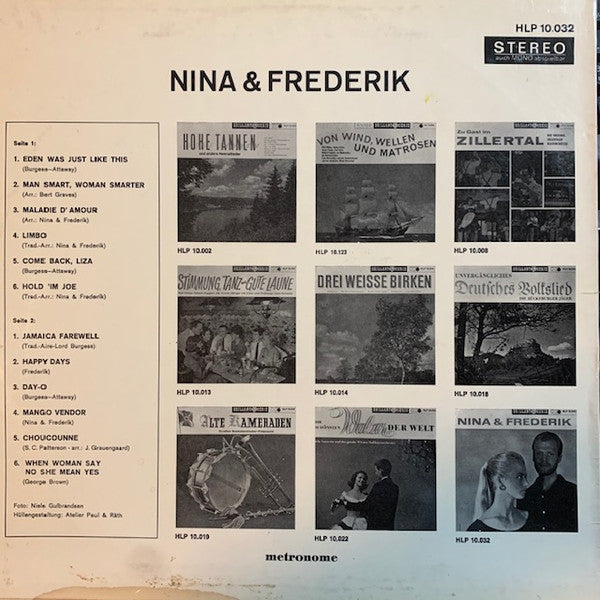 Nina & Frederik ‎- Nina & Frederik (LP) 46293 Vinyl LP Goede Staat