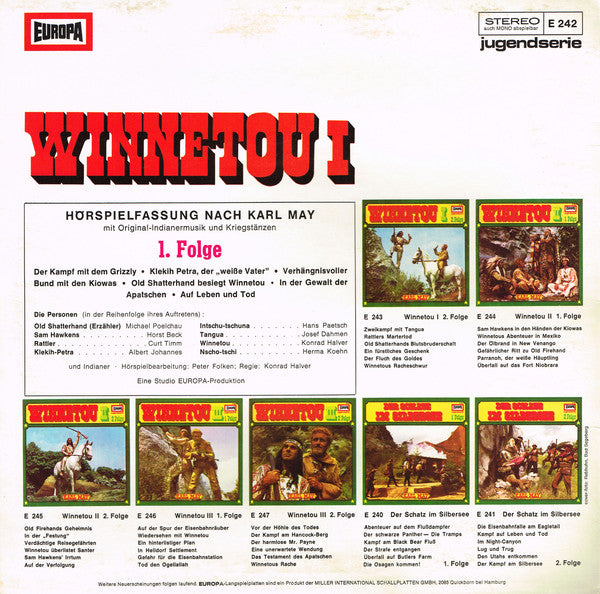 Karl May ‎- Winnetou I 1. Folge (LP) 46997 (B) Vinyl LP Goede Staat