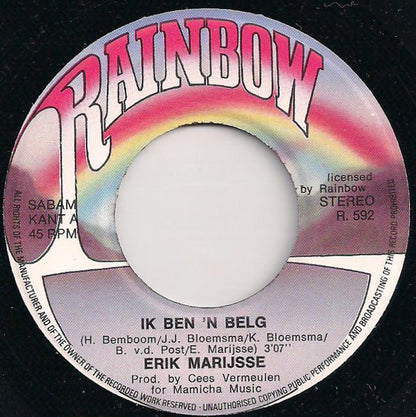 Erik Marijsse - Ik Ben 'n Belg 31469 33163 Vinyl Singles Goede Staat