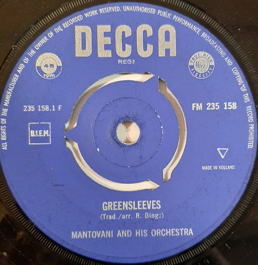 Mantovani And His Orchestra - Greensleeves 09143 Vinyl Singles Goede Staat