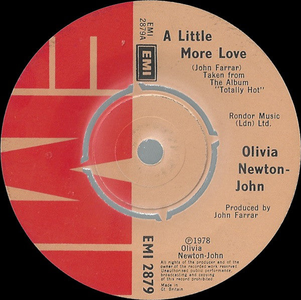 Olivia Newton-John - A Little More Love 39123 Vinyl Singles Goede Staat