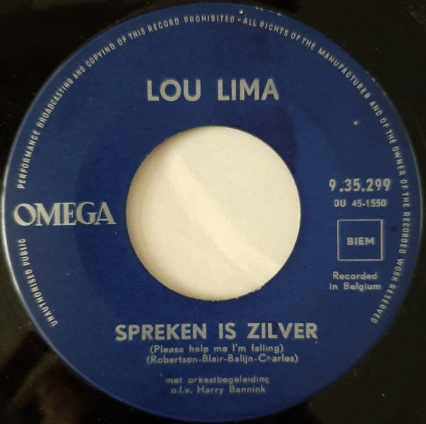 Lou Lima - Spreken Is Zilver 10102 Vinyl Singles Goede Staat