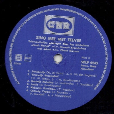 Kinderkoor Jacob Hamel - Zing Mee Met Teevee (LP) 40859 Vinyl LP Goede Staat