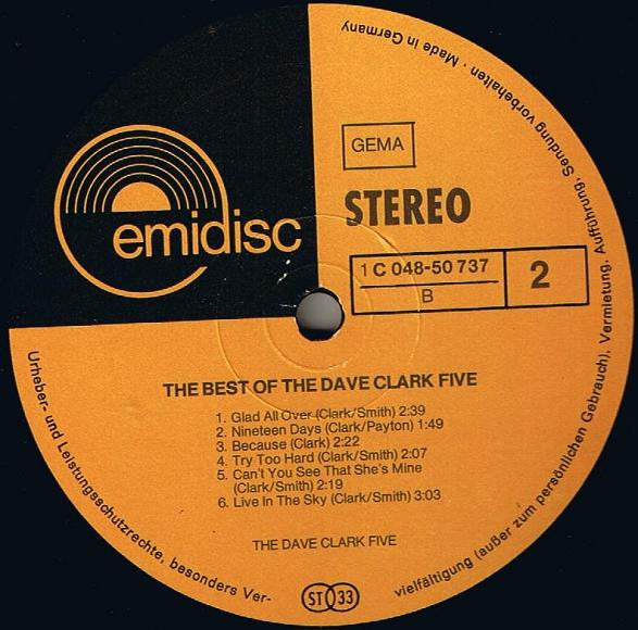 Dave Clark Five - The Best Of The Dave Clark Five (LP) 48711 Vinyl LP Goede Staat