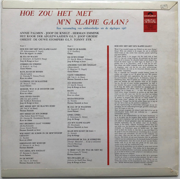 Annie Palmen, Joop de Knegt, Herman Emmink - Hoe Zou Het Met M'n Slapie Gaan (LP) 46302 Vinyl LP Goede Staat