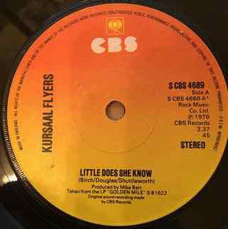 Kursaal Flyers - Little Does She Know 23020 Vinyl Singles Goede Staat