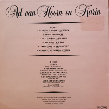 Ad van Hoorn en Karin - Bedankt Voor Die Fijne Jaren (LP) 42787 Vinyl LP Goede Staat