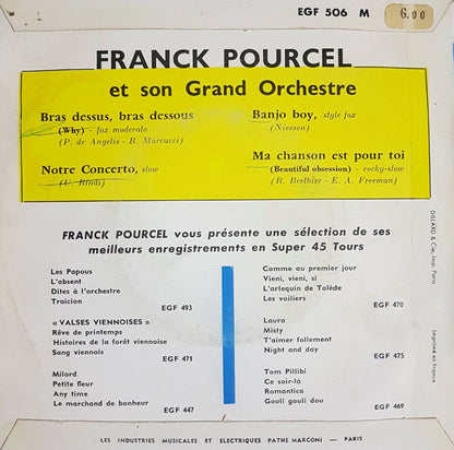 Franck Pourcel Et Son Grand Orchestre - Finies Les Vacances... 19272 Vinyl Singles Goede Staat