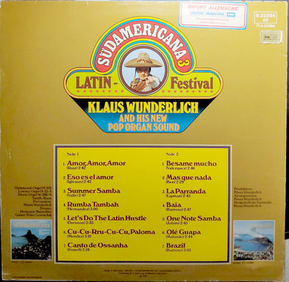 Klaus Wunderlich - Südamericana 3 (LP) 48925 Vinyl LP Goede Staat