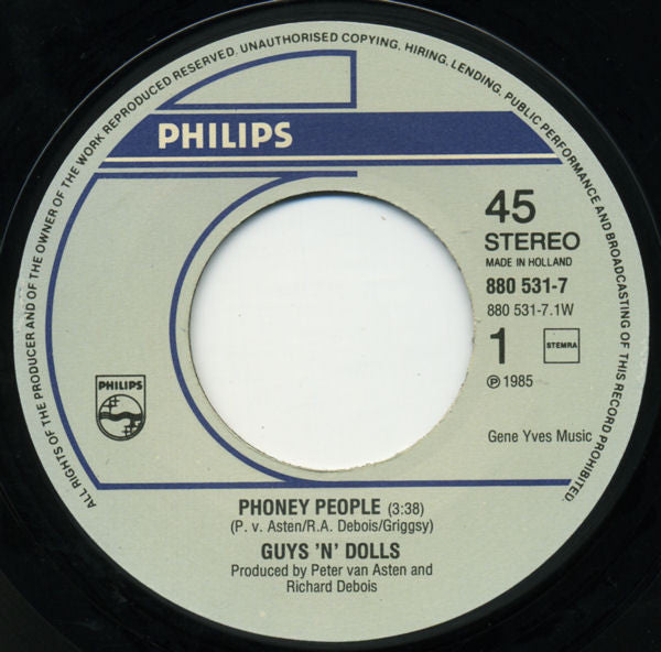 Guys 'N' Dolls - Phoney People 30464 Vinyl Singles Goede Staat