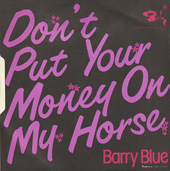 Barry Blue - Do You Wanna Dance 31001 17495 Vinyl Singles Goede Staat