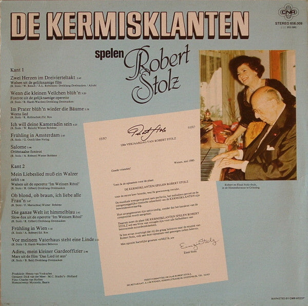 Kermisklanten - De Kermisklanten Spelen Robert Stolz (LP) 42729 Vinyl LP Goede Staat