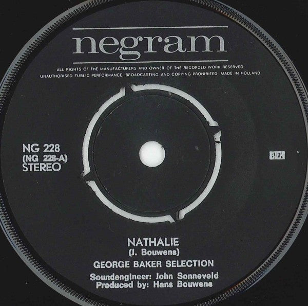 George Baker Selection - Nathalie 29804 Vinyl Singles Goede Staat