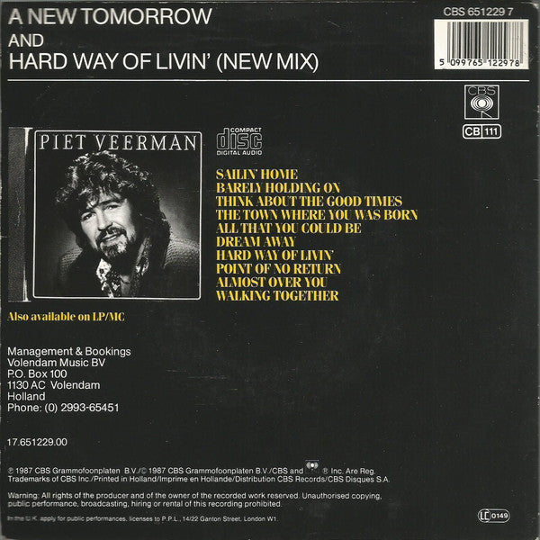 Piet Veerman - A New Tomorrow 36350 Vinyl Singles Goede Staat