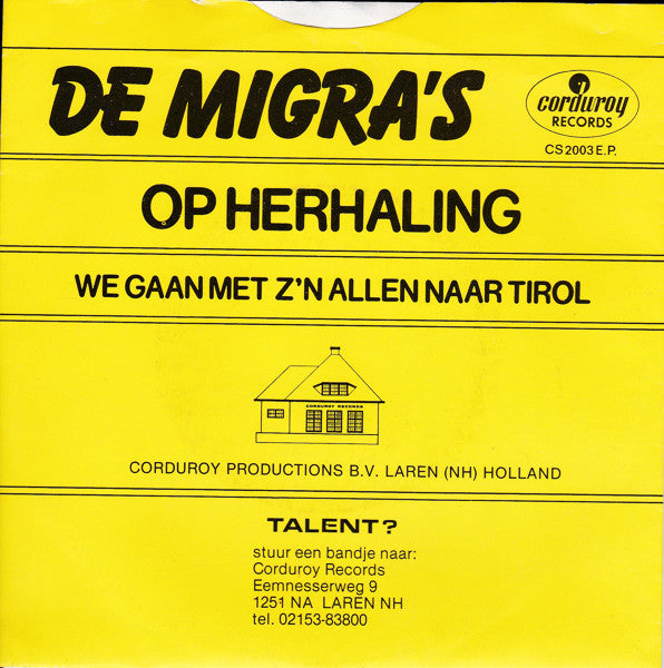 Migra's - Op Herhaling 11263 (B) Vinyl Singles B-Keus (B)