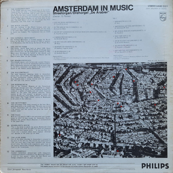 Street Organ De Arabier - Amsterdam In Music (LP) 46199 Vinyl LP Goede Staat