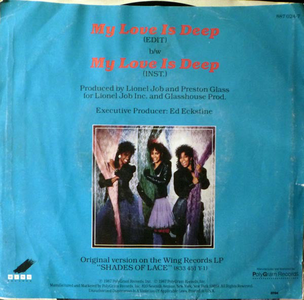 Lace - My Love Is Deep 21459 Vinyl Singles Goede Staat