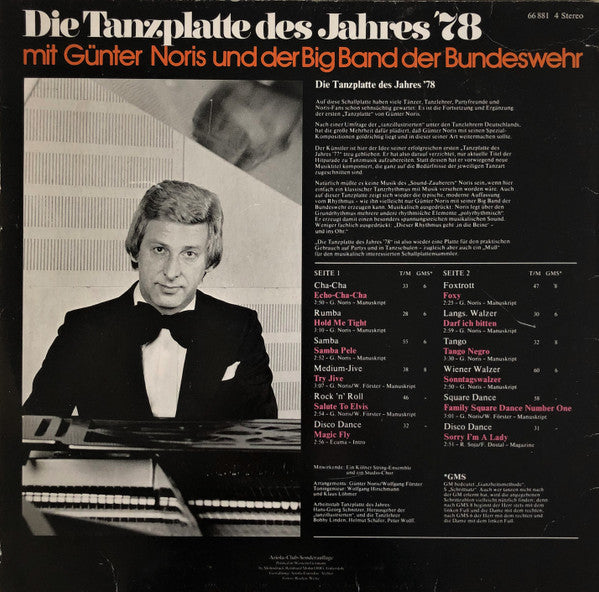 Günter Noris Und Die Big Band Der Bundeswehr - Die Tanzplatte Des Jahres '78 (LP) 44396 Vinyl LP Goede Staat