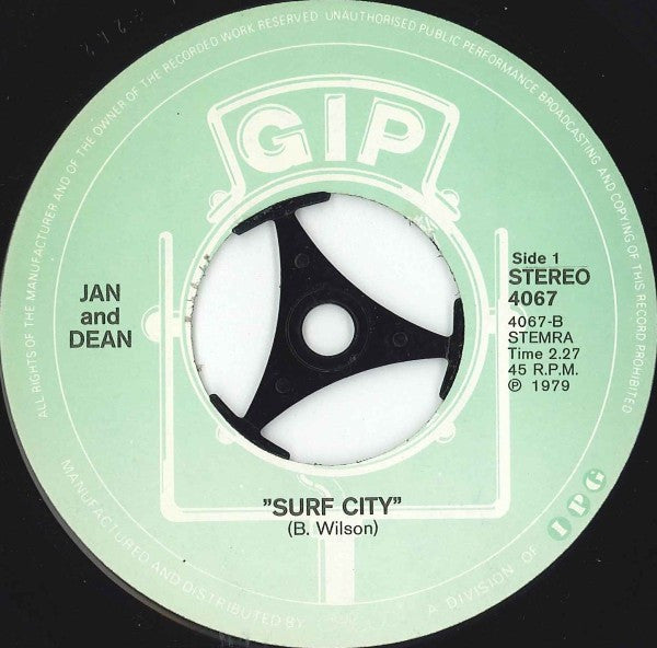 Jan & Dean - Surfcity 07333 Vinyl Singles Goede Staat