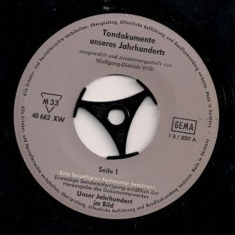 Various - Tondokumente Unseres Jahrhunderts 15150 Vinyl Singles Goede Staat