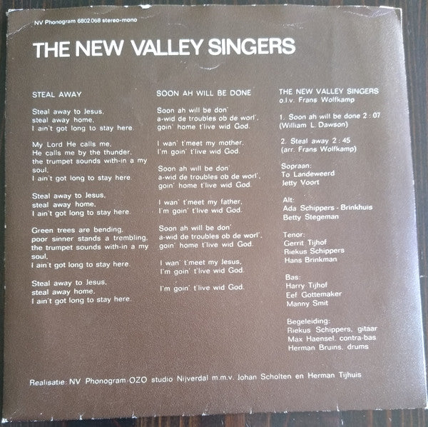 New Valley Singers - Steal Away 03237 Vinyl Singles Goede Staat