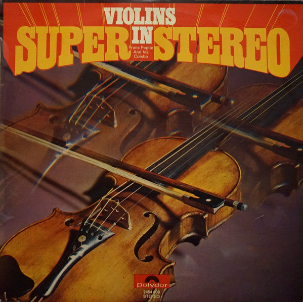 Frans Poptie And His Combo - Violins In Super Stereo (LP) 44351 Vinyl LP Goede Staat