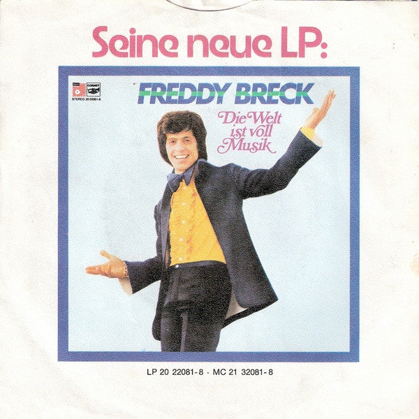 Freddy Breck - Mit Einem Bunten Blumenstrauß 28507 30116 Vinyl Singles Goede Staat