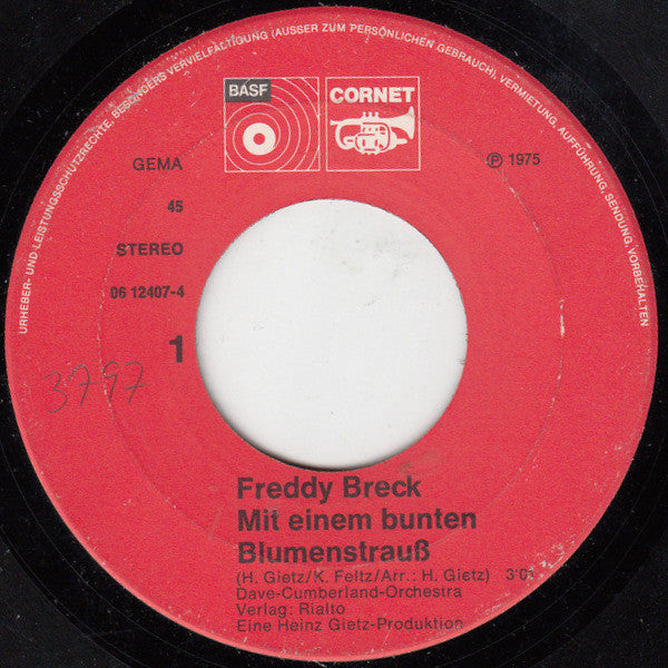 Freddy Breck - Mit Einem Bunten Blumenstrauß 28507 30116 Vinyl Singles Goede Staat