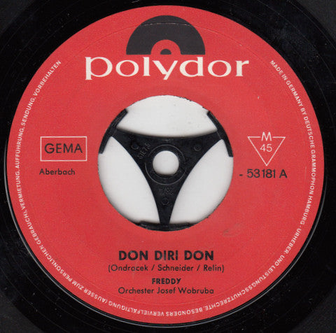 Freddy - Don Diri Don 03805 Vinyl Singles Goede Staat