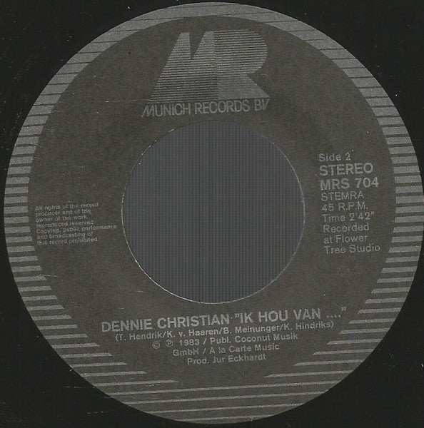 Dennie Christian - Oh Nederland 04048 Vinyl Singles Goede Staat