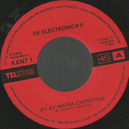 Electronica's - Ay Ay Maria Christina 28936 Vinyl Singles Goede Staat