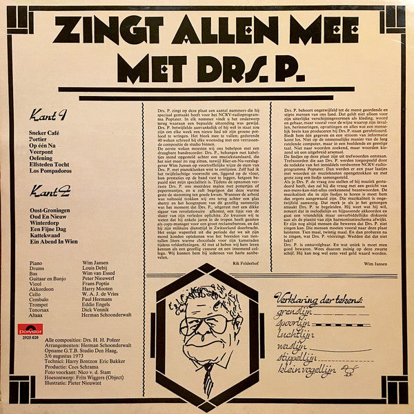 Drs. P. - Zingt Allen Mee Met Drs. P. (LP) 49499 Vinyl LP Goede Staat