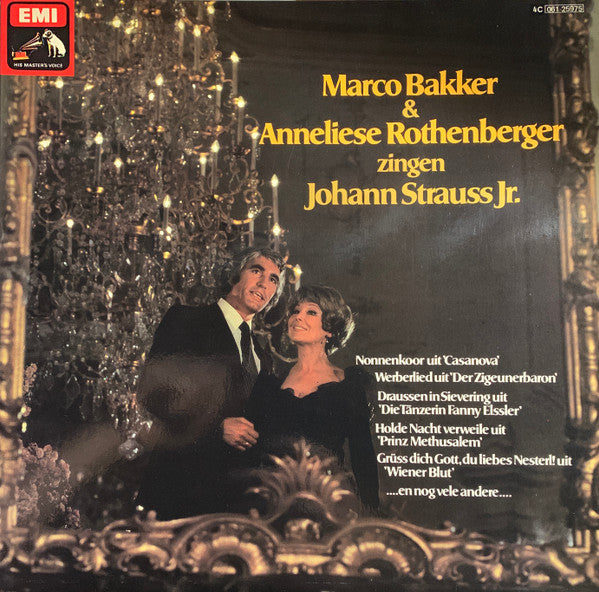 Marco Bakker & Anneliese Rothenberger Zingen Johann Strauss Jr. (LP) 44397 Vinyl LP Goede Staat