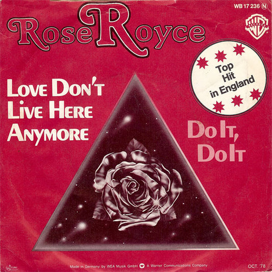 Rose Royce - Love Don't Live Here Anymore 06959 Vinyl Singles Goede Staat