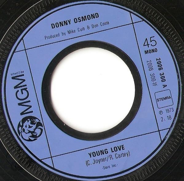 Donny Osmond - Too Young 08670 Vinyl Singles Hoes: Generic