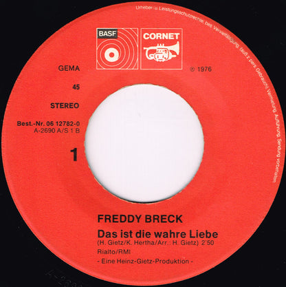 Freddy Breck - Das Ist Die Wahre Liebe 30951 (B) Vinyl Singles B-Keus (B)