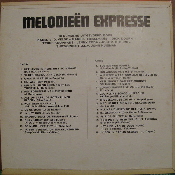 John Huisman - Melodieën Expresse (LP) 46948 Vinyl LP Goede Staat