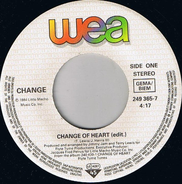 Change - Change Of Heart 14740 Vinyl Singles Goede Staat