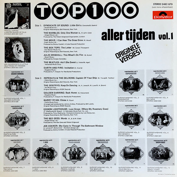 Various - Top 100 Aller Tijden Vol.1 (LP) 48324 Vinyl LP Goede Staat