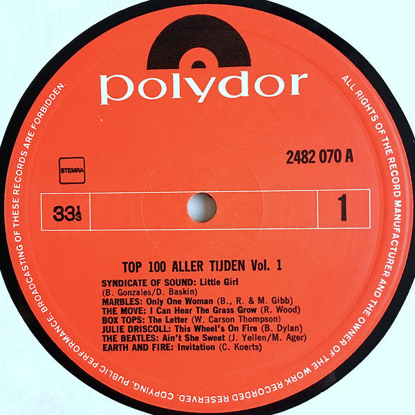 Various - Top 100 Aller Tijden Vol.1 (LP) 48324 Vinyl LP Goede Staat