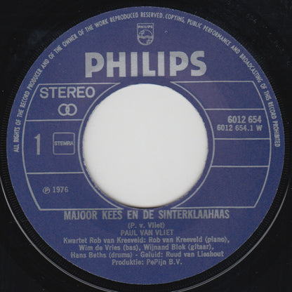 Paul van Vliet - Majoor Kees En De Sinterklahaas 29152 Vinyl Singles Goede Staat