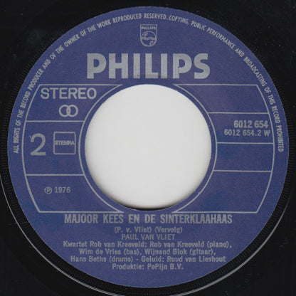 Paul van Vliet - Majoor Kees En De Sinterklahaas 29152 Vinyl Singles Goede Staat