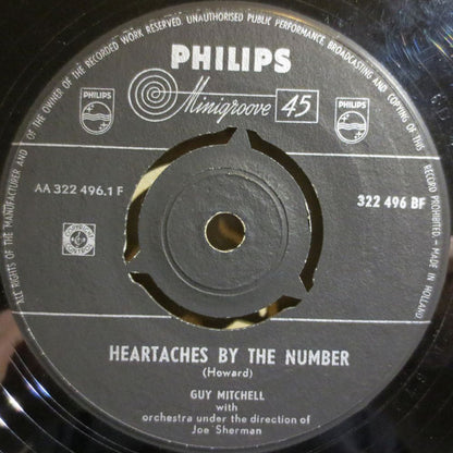 Guy Mitchell - Heartaches By The Number 04280 Vinyl Singles Goede Staat