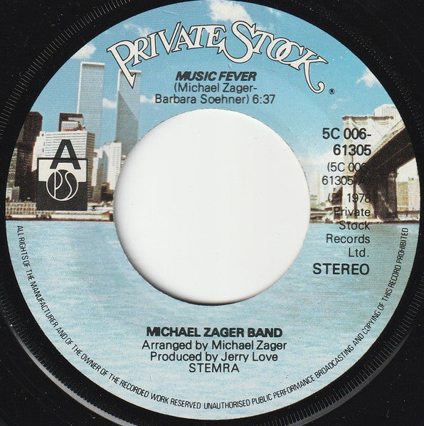 Michael Zager Band - Music Fever 03125 Vinyl Singles Goede Staat