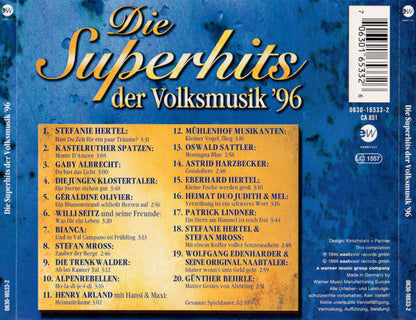 Various - Die Superhits Der Volksmusik '96 (CD) Compact Disc Goede Staat