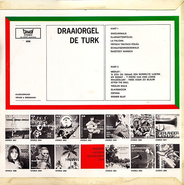 Draaiorgel De Turk - Draaiorgel De Turk (LP) 41595 Vinyl LP Goede Staat