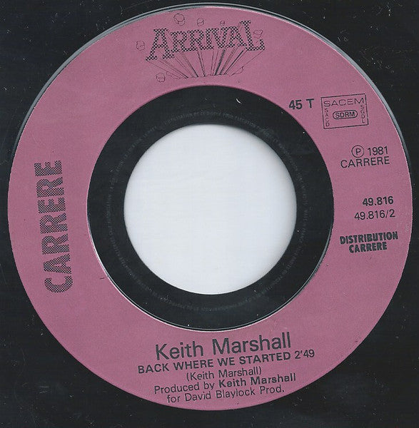 Keith Marshall - Silver And Diamonds 16212 Vinyl Singles Goede Staat